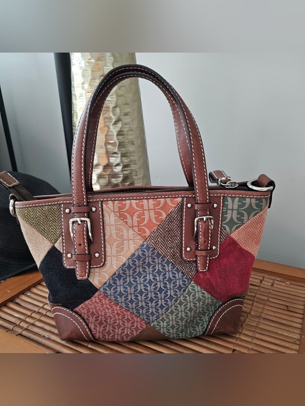 Fossil Y2K Quilted Patchwork Design